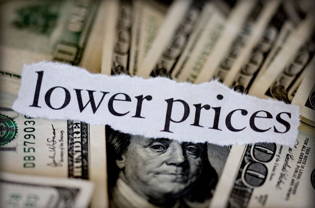 Lower prices