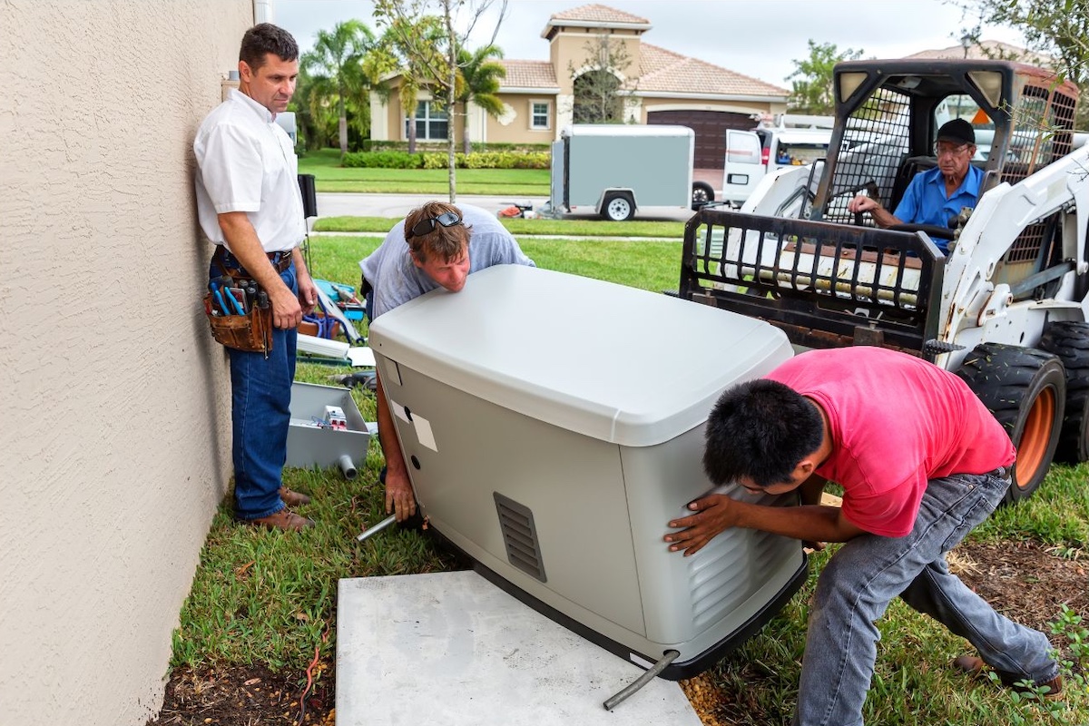 Home generator installation