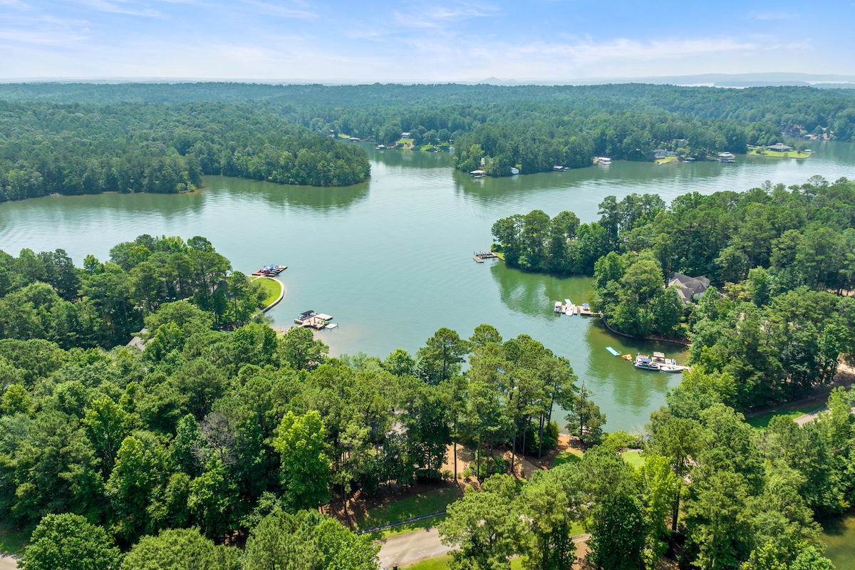 Aerial shot of Lake Martin
