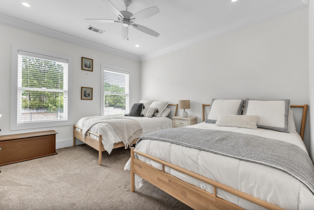 Lake it Easy guest bedroom with double beds