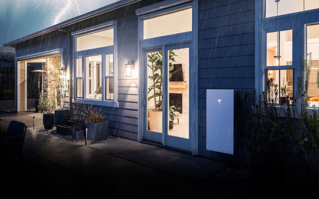 Tesla Powerwall installed on home