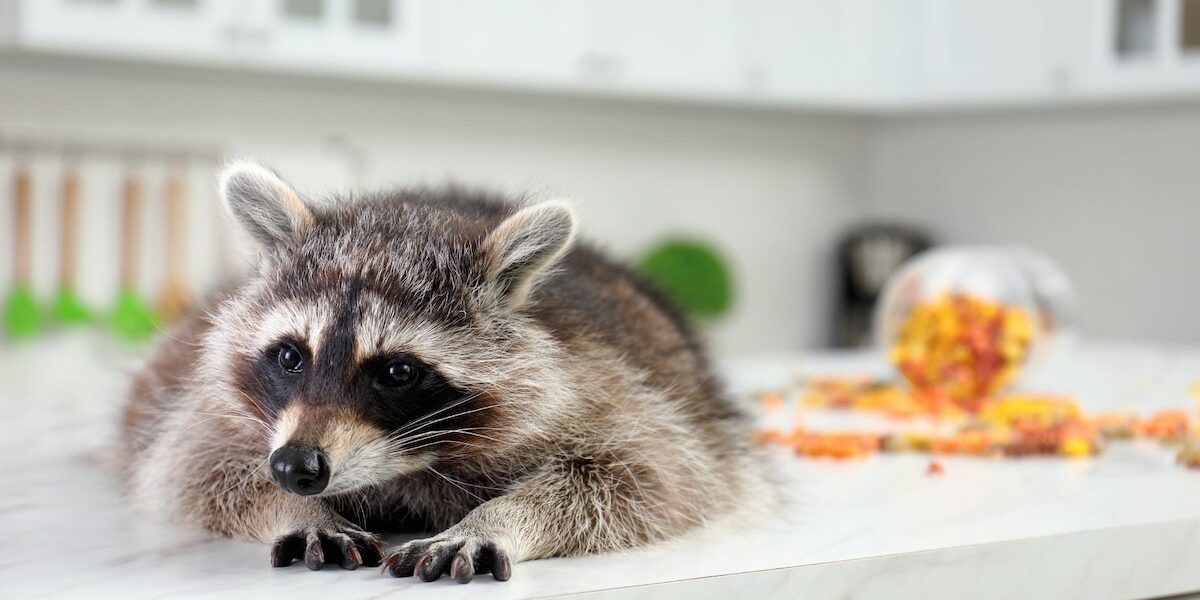 Untitled design – 1 Raccoon lounging in the kitchen