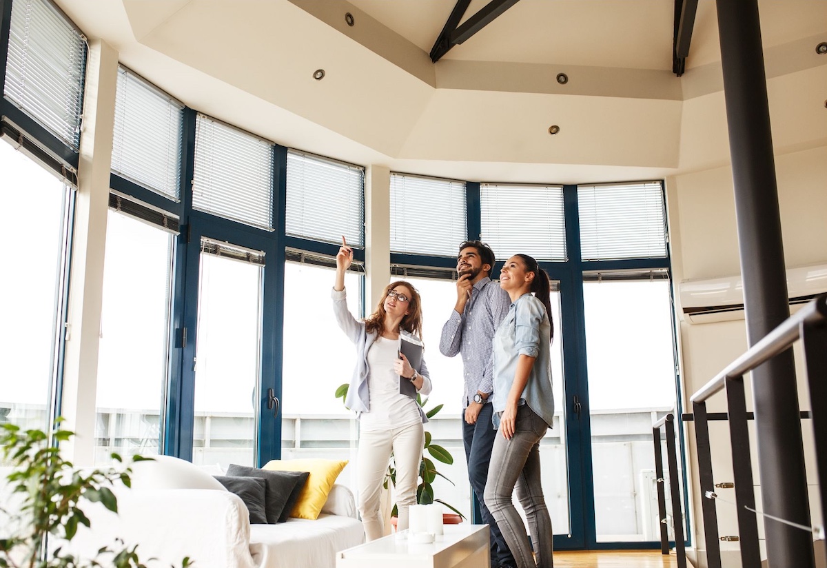 Buyer's Agent showing a home