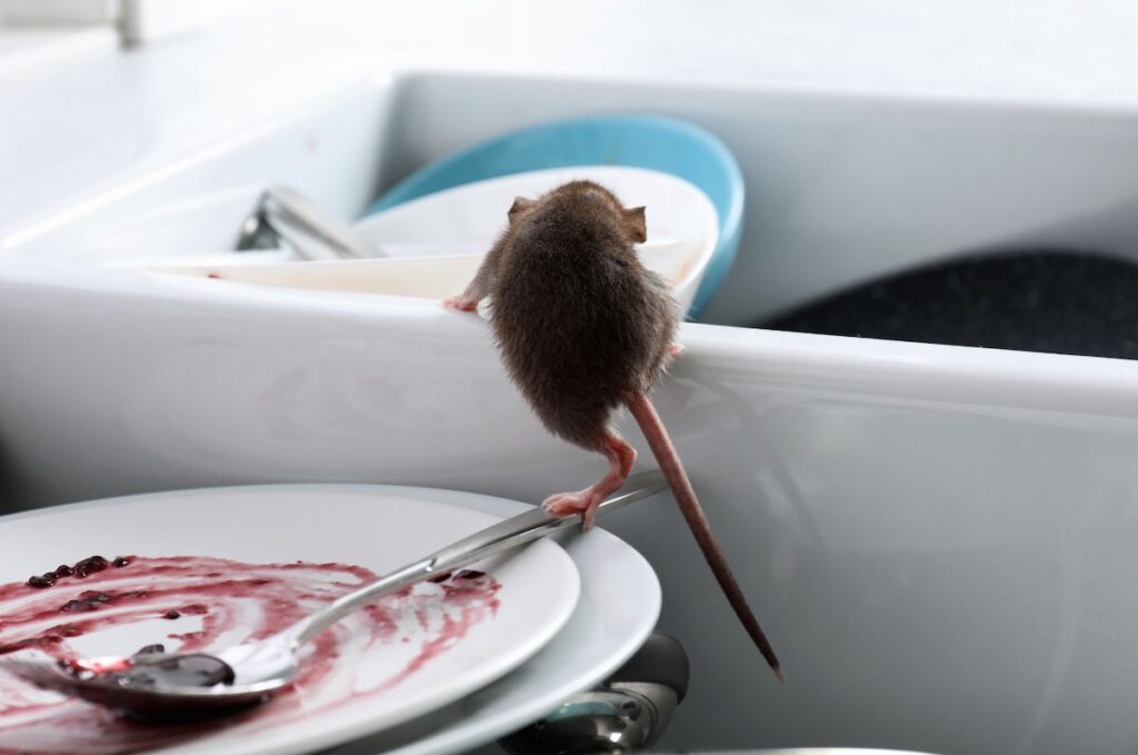 Mouse in the sink.