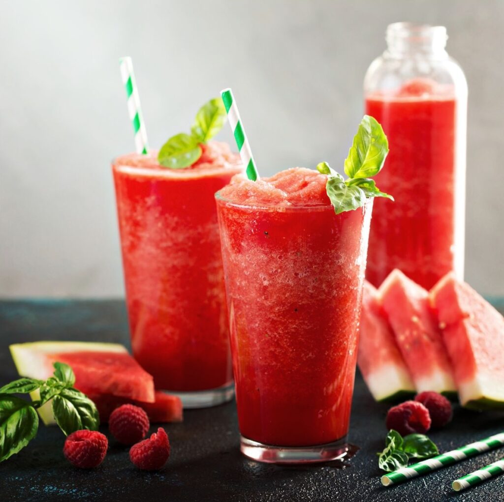 Watermelon basil fizz