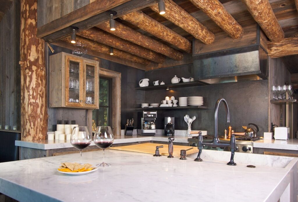 Home with rustic accents