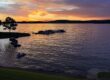 Evening shot out over the water
