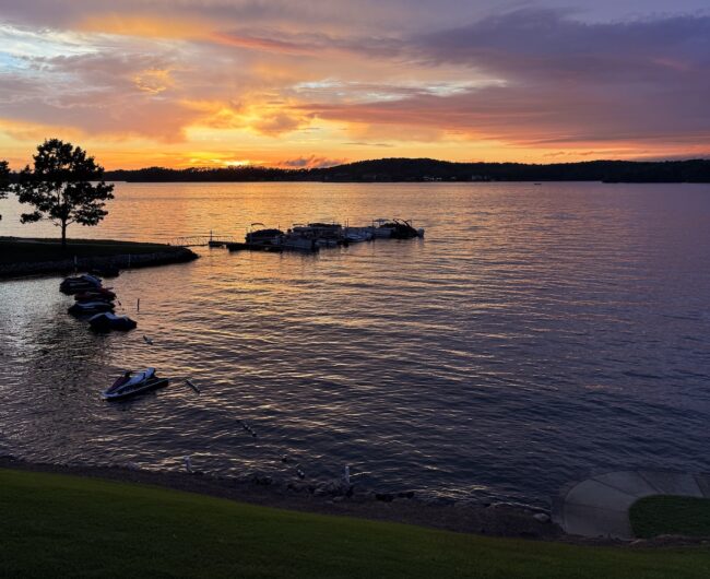 Evening shot out over the water