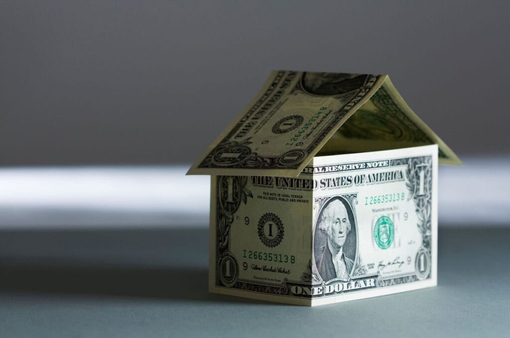 Home made out of dollar bills