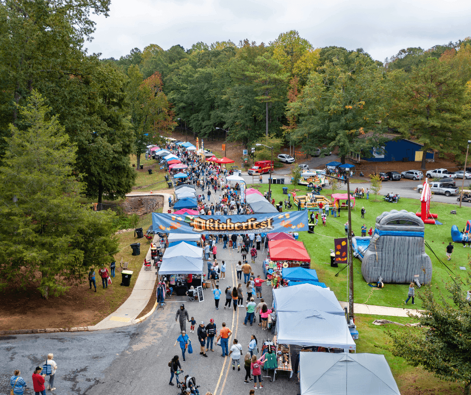 Aerial View of Festival